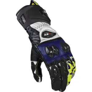 LS2 Feng Racing Gloves Black Blue- Motorcycle Gloves